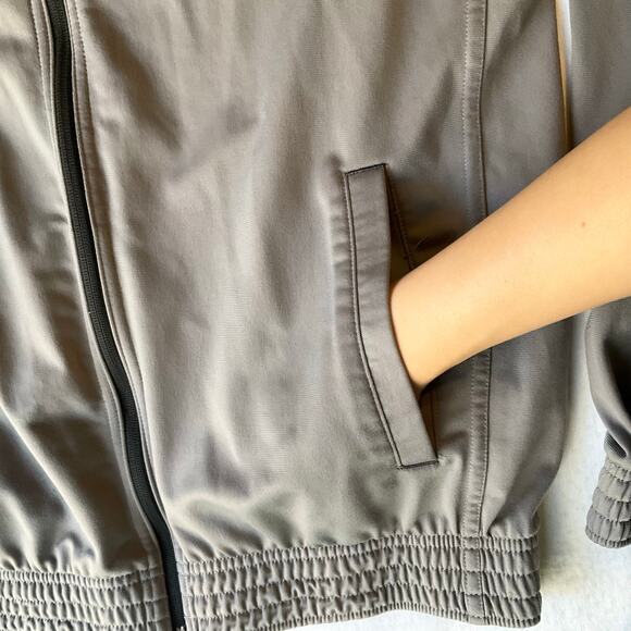 PUMA Men Jacket size M US Gray Full Zip Bomber Style - Picture 7 of 11